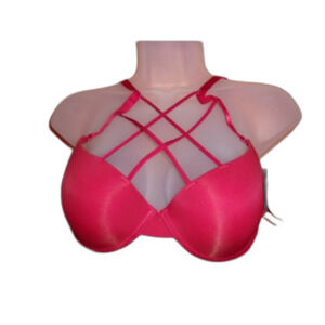 Youmita Garnet 36B Plunge Cage Front Push Up Bra NWT